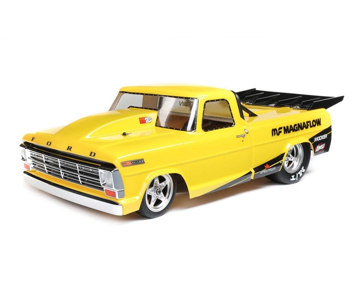 1/10 '68 Ford F100 22S 2WD No Prep Drag Truck Brushless RTR, Magnaflow,  LOS03045T1