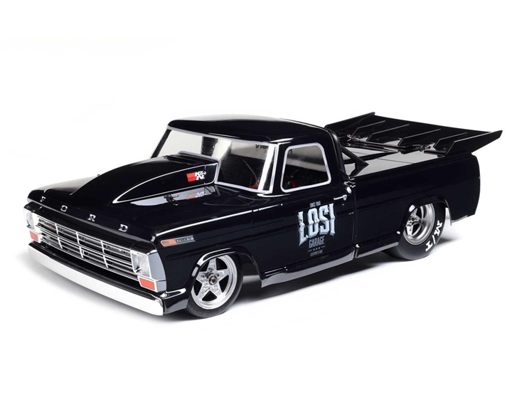 1/10 '68 Ford F100 22S 2WD No Prep Drag Truck Brushless RTR, Losi Garage, LOS03045T2