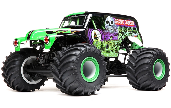 LMT:4wd Solid Axle Monster Truck, Grave Digger:RTR LOS04021T1