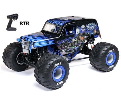 1/8 LMT 2.0 Son-Uva Digger 4X4 Solid Axle Brushless Monster Truck RTR, Blue - LOS04028T2