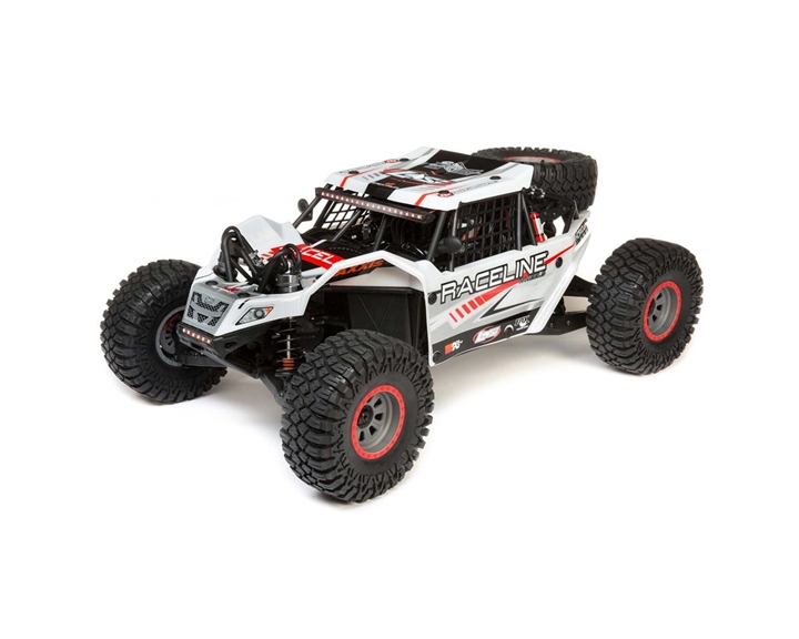 1/6 Super Rock Rey V2 4WD Rock Racer Brushless RTR, Gray - LOS05016V2T1