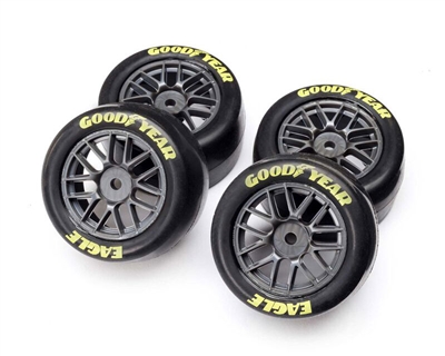 Losi NASCARÂ® Goodyear Eagle Pre-Mounted Tires (4) (Medium) - LOS-1914