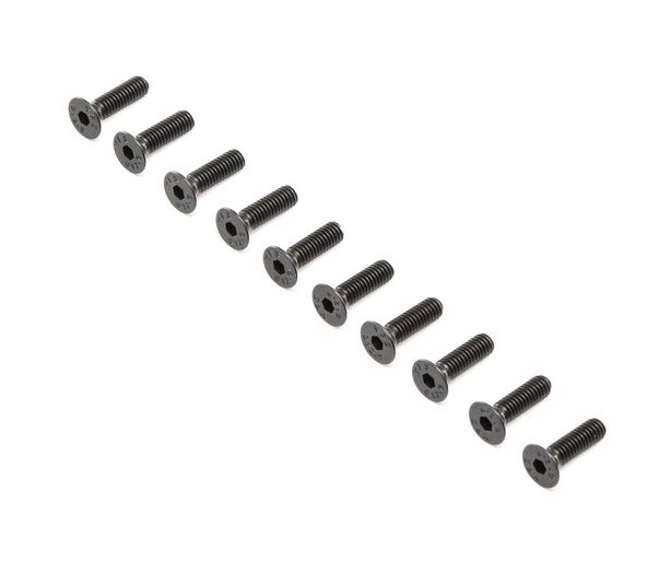 Flat Head Screws, Stl, BO, M4 x 14mm (10) LOS255019