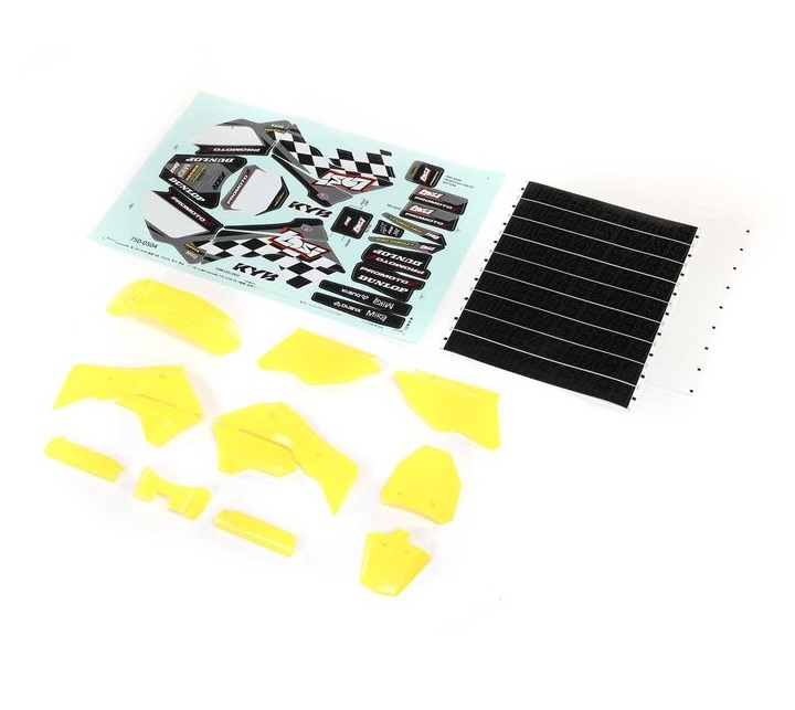 LOS260003 Yellow Plastics with Wraps: Promoto-MX