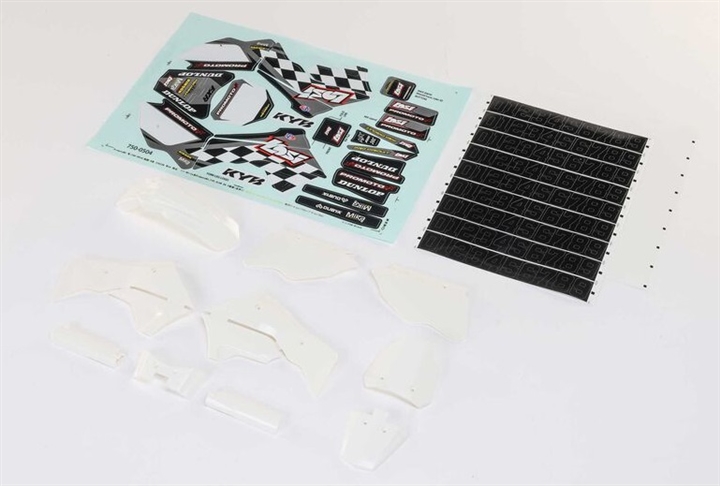 LOS260005 White Plastics with Wraps: Promoto-MX
