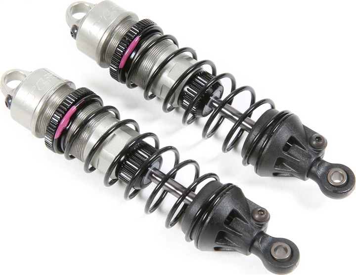 Front Shock Set, Aluminum, Assembled: 22S LOS333000