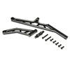 Chassis Brace Set,Rear,Aluminum, Black: DBXL-E 2.0 LOS351015