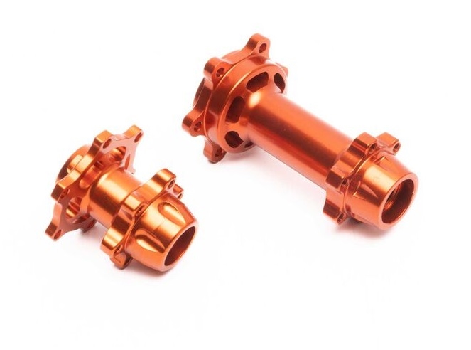 LOS362003 Aluminum Hub Set, Machined, Orange: Promoto-MX