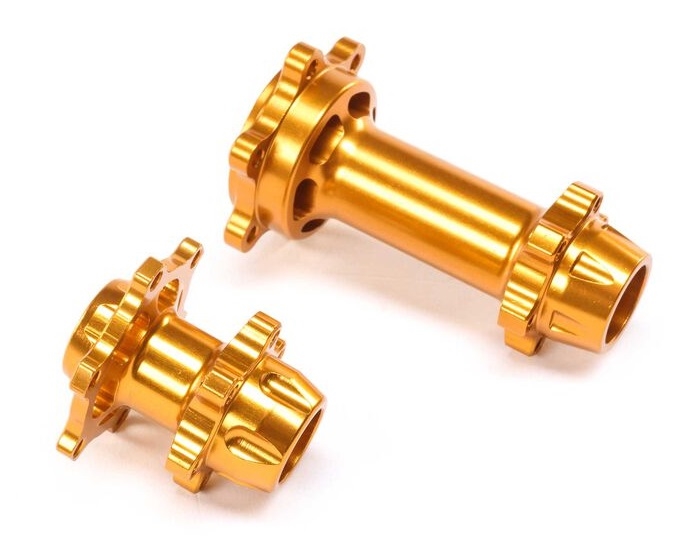 LOS362004 Aluminum Hub Set, Machined, Gold: Promoto-MX