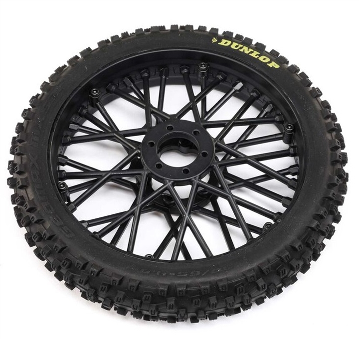 LOS46004 Dunlop MX53 Front Tire Mounted, Black: Promoto-MX