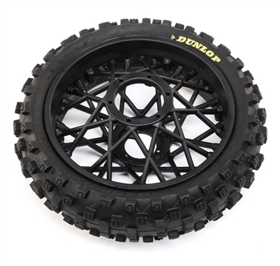 LOS46005 Dunlop MX53 Rear Tire Mounted, Black: Promoto-MX