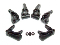 LOSA4124 XXX Front Spindles/Carriers and Rear Hubs