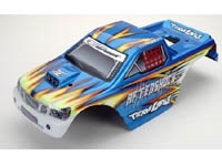 LOSB8015 Aftershock Painted Body, Blue w/ Stickers