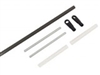 X-Cell 0868-0 Universal Graphite T/R Pushrod Set