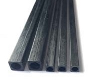 Carbon Fiber Square Tube .156 OD x .098 ID x 40"