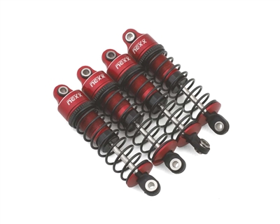 NEXX Racing Arrma Grom Threaded Aluminum Oil-Filled Shocks (Red) (4) (58mm) NX-420-R