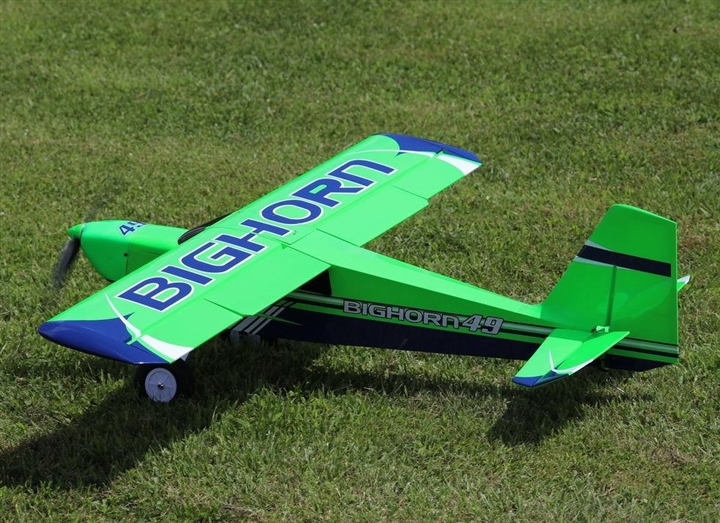 OMPHOBBY BIGHORN 49" Pro Flap Version Receiver Ready PNP Green (Balsa Wood)