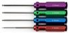 Hex Screwdrivers (4) Size: 1.5mm, 2.0mm, 2.5mm, 3.0mm