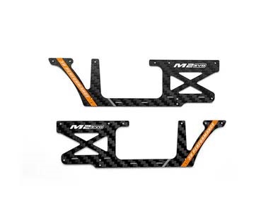 OMP Fuselage Carbon panel set (Orange) - M2 Evo - OSHM2326O