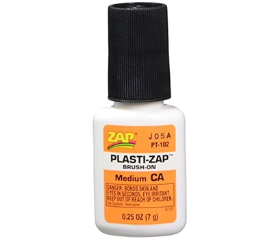 Brush-On Plasti-Zap Glue 1/4oz (Medium) PAAPT-102