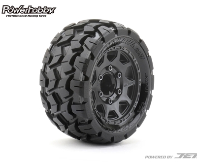 Zoom PreviousNext     Powerhobby 1/10 2.8 ST Tomahawk Belted Tires (2) with Removable Hex Wheels