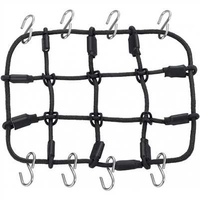 Elastic Roof Rack Luggage Net w Hooks 1/24 Crawler Axial SCX24 Black