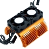 Powerhobby Heat Sink w Twin Turbo High Speed Cooling Fans PHBPH1289ORANGE