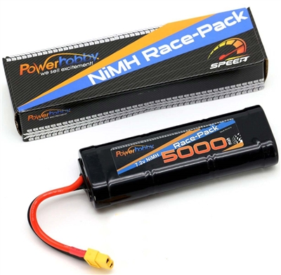 7.2V 6-Cell 5000mAh NiMH Flat Battery Pack w/XT60 , PHBPH1510