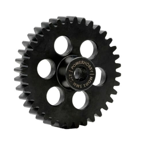 Hardened Steel 38T Mod1 5mm Pinion Gear with 2 Grub Screws