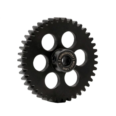 Hardened Steel 43 Tooth Mod1 5mm Pinion Gear with 2 Grub Screws  PHBPH43TM5