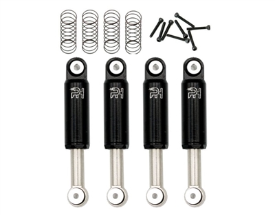 Aluminum 32mm Internal Spring Air Shocks, fits Axial SCX24 C10 Jeep Betty - Black