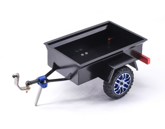 Aluminum Mini RC Crawler 1/24 Trailer, Black, for Axial SCX24 / Enduro24 - PHBSCX24759BLACK