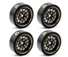 1.0" Black Brass Beadlock Crawler Wheels, for, 1/24 Axial SCX24