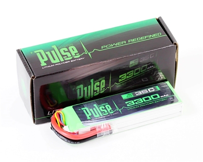 PULSE 3300mah 35C 11.1V 3S LiPo Battery - No Connector - PLU35-33003