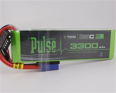 PULSE 3300mah 35C 11.1V 3S P-Tech LiPo Battery - EC5 Connector - PLU35GT-33003