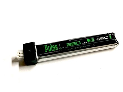 PULSE 300mAh 1S 3.8V 45C HV LiPo Battery with PH2 connector
