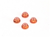 PN Racing Alm. 2mm Flanged Wheel Lock Nut - Orange - 200409