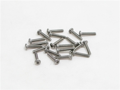 M2 x 10 PN Racing M2x10 Button Head Stainless Steel Hex Machine Screw (20pcs) - 700310