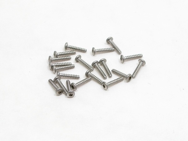 M2 x 10  PN Racing M2x10 Button Head Stainless Steel Hex Plastic Screw (20pcs) - 700330