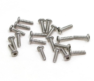 M208  PN Racing M2x8 Button Head Stainless Steel Hex Plastic Screw (20pcs) 700338