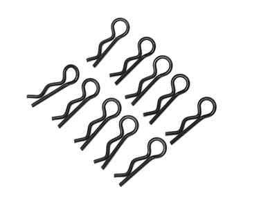 PN Racing Micro Ultra Body Clip 10pcs (Black) 800101K