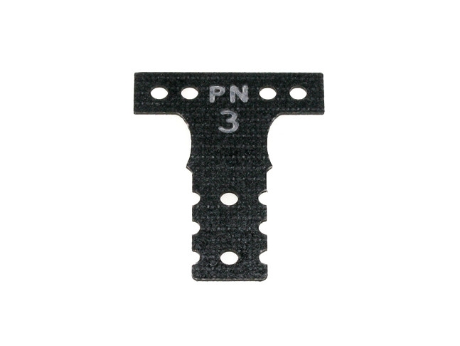 PN Racing Mini-Z MR03 MM G10 Black Fiber Glass T-Plate #3 - MR3043K