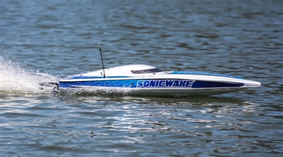 36" Sonicwake,Blu,Self-Right Deep-V Brushless RTR PRB08032T1