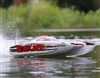 Blackjack 42" 8S Brushless Catamaran RTR: White/Red - PRB08043T2