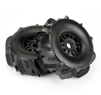 Pro-Line Dumont Paddle SC 2.2/3.0 Pre-Mounted Tires w/Mojave Wheels (Black) (2) w/17mm Hex - PRO10189-10