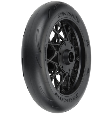 PRO1022210 1/4 Supermoto S3 Motorcycle Front Tire MTD Black (1): PROMOTO-MX