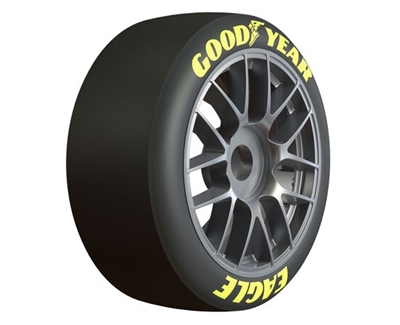 Proline 1/7 Goodyear NASCAR Cup F/R Belted MTD 17mm Gunmetal: Infraction 6SP, RO10233-11