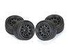 1/18 Menace F/R Street Tires MTD 12mm Black Raid (4): Granite GROM - PRO10287-10