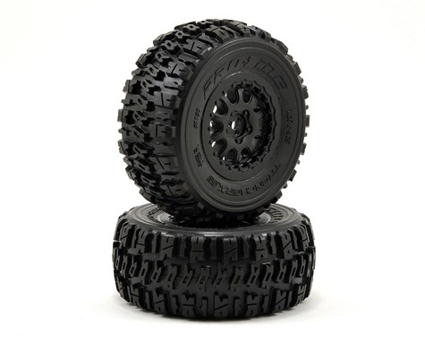 Pro-Line 1190-13 Trencher X SC Tires w/Renegade Wheels (2) (Slash Rear) (Black) (M2) w/12mm Hex