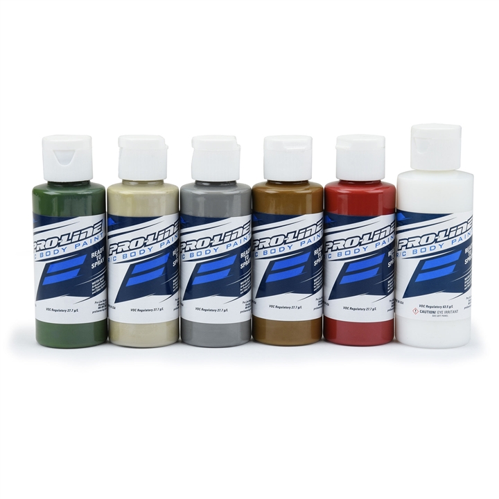 RC Body Paint Military Set (6 Pack) PRO632304